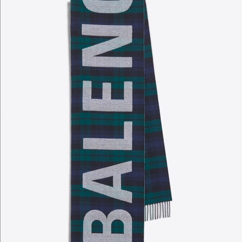 Balenciaga logo scarf